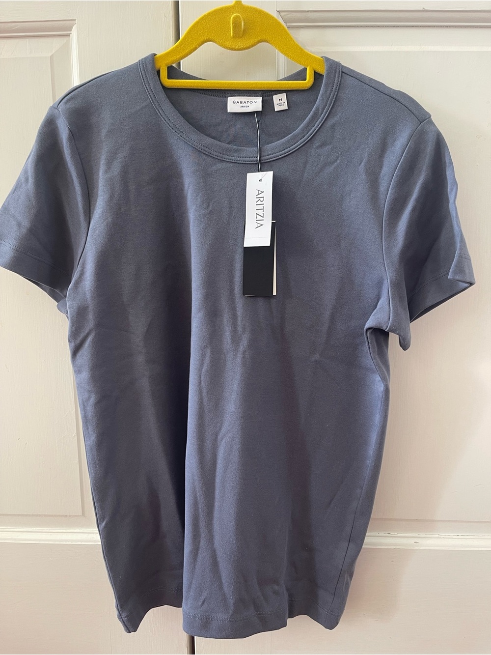 Aritzia Men's Crew Neck Tee in Slate Blue